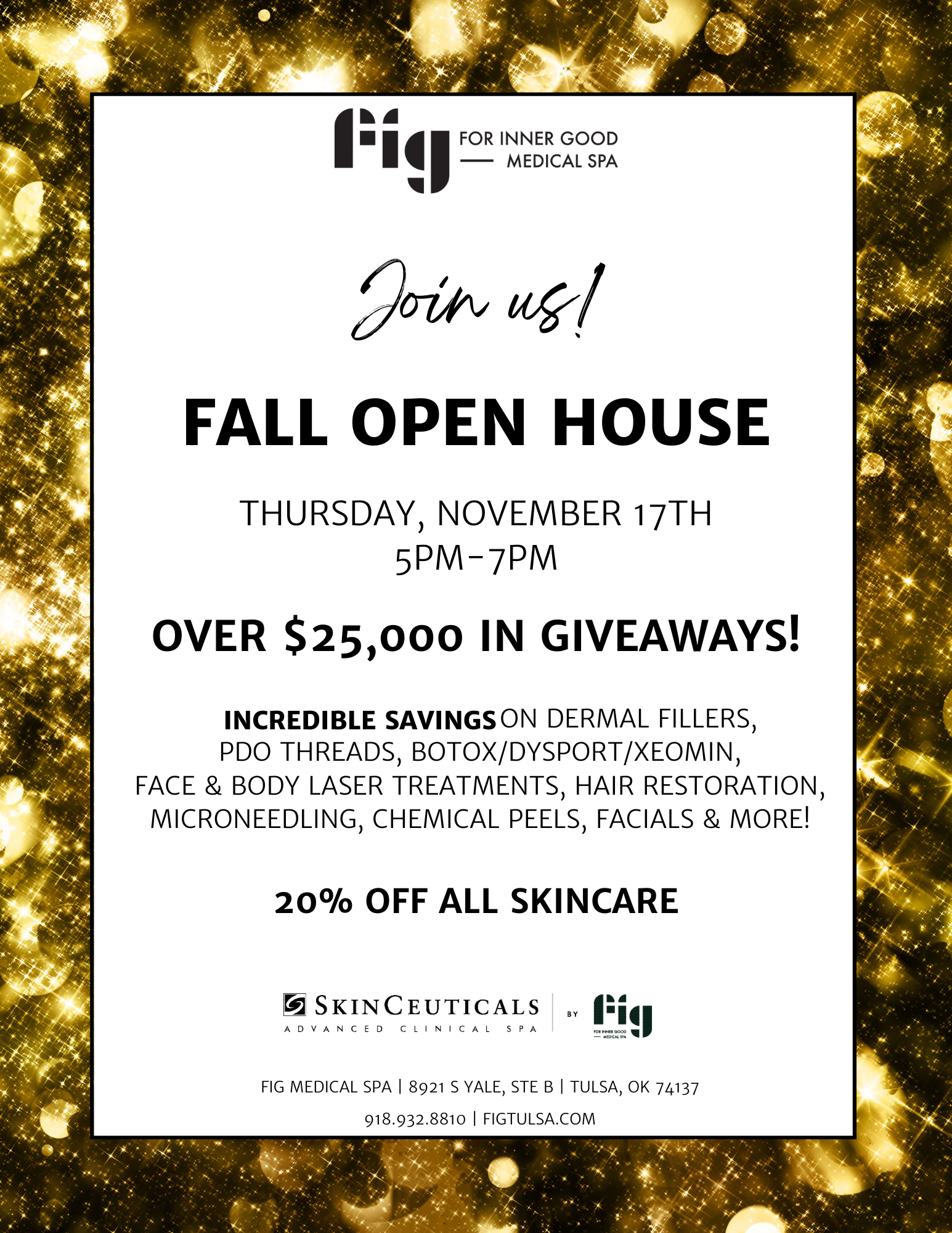 Fig Medical Spa Fall Open House