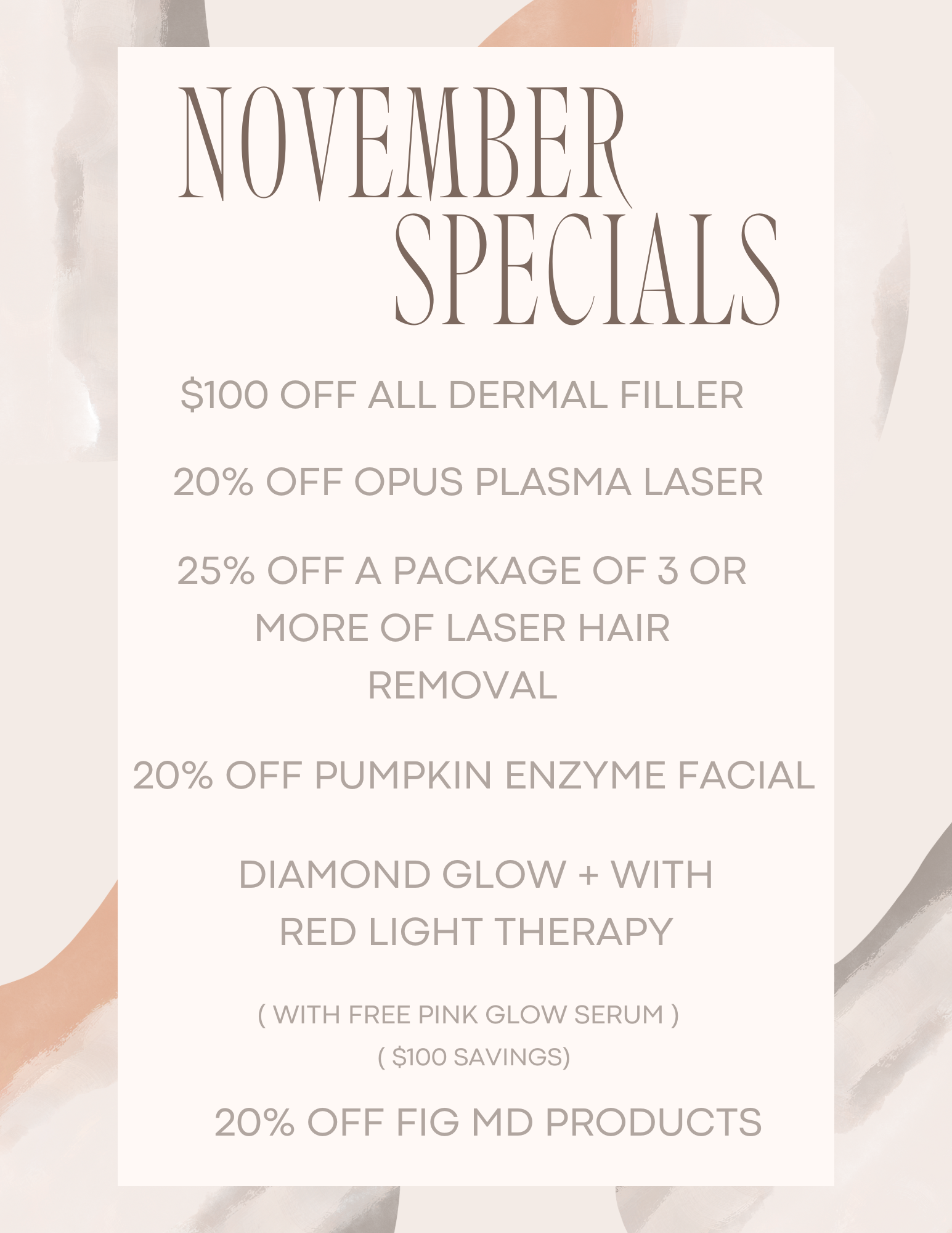 fig med spa specials tulsa